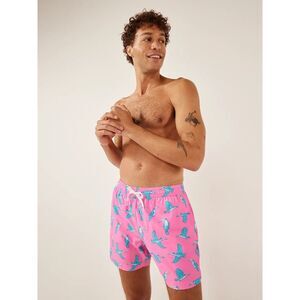 Chubbies The Tucan Do Its Classic 5.5" Mesh Lined Swim Trunks Pink Birds Large